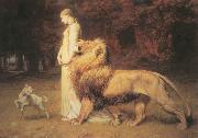 Briton Riviere Una and Lion Germany oil painting artist